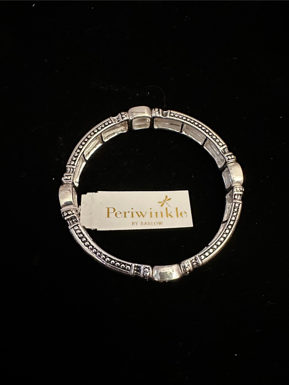 Periwinkle by Barlow Silver-Tone Decorative Bangle